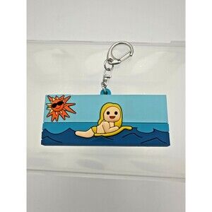 Universal Studios JAWS Keychain – Cute Raft &‎ Sun Design – Licensed Movie Merch